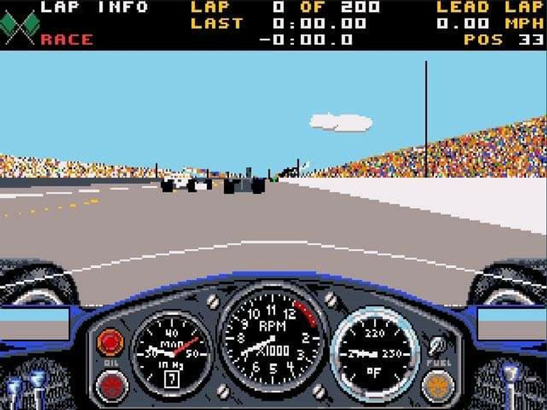 Retro racing game screenshot published on Fuzz Box’s Game On Maui 2026 page